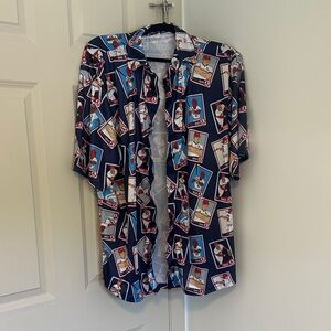 Men's St. Louis Cardinals Trading Cards Casual Button Down Shirt